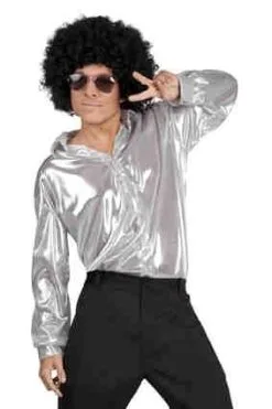 Zilveren Disco Shirt