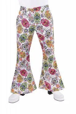 Disco Broek Mexican Skulls Heren