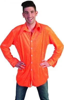 Neon Oranje Discoblouse