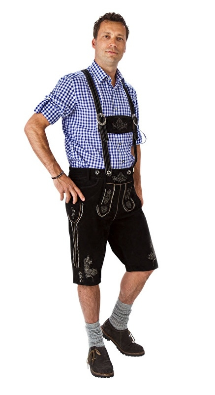 Lederen Lederhose Zwart