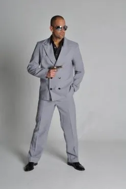 Miami Vice Kostuum Grijs