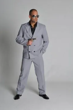 Miami Vice Kostuum Grijs