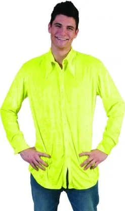 Neon Gele Discoblouse