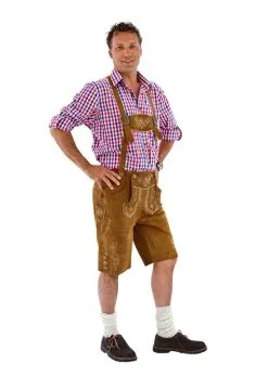 Lederen Lederhose Kort Bruin