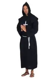 Zwarte Monnik Kostuum Deluxe