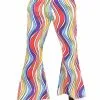 Disco Broek Rainbow Waves Heren