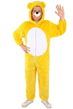 Beer Kostuum Geel Pluche