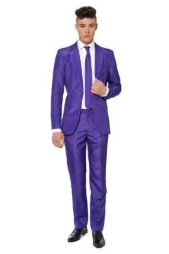 Solid Purple Suitmeister Kostuum
