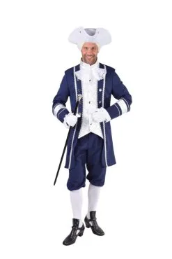 Markies Kostuum Blauw Deluxe