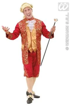 Historisch Kostuum Fluweel Rood